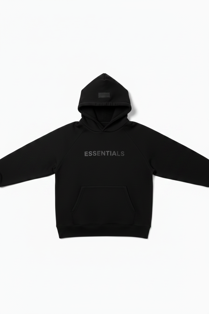 Fear of God Essentials Black Hoodie Complete