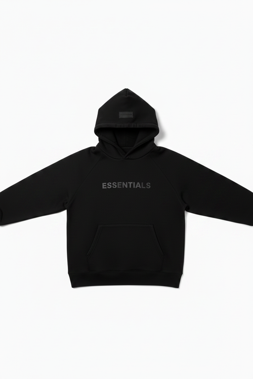 Fear of God Essentials Black Hoodie Complete